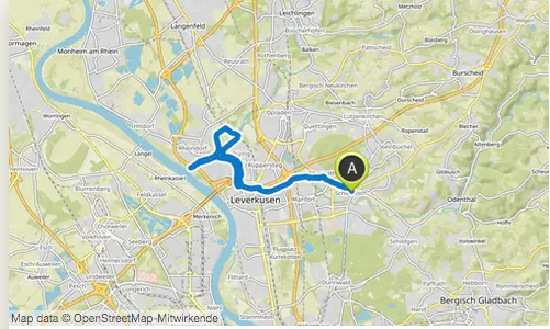 Auf dem Dhünn-Radweg bis zum Rhein – Radfahren rund um Leverkusen