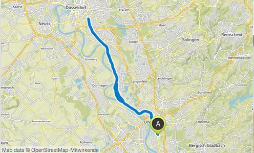 Am Rhein entlang bis Düsseldorf – Radfahren rund um Leverkusen