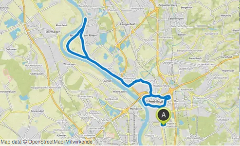 Rheintour bis Monheim – Radfahren rund um Leverkusen