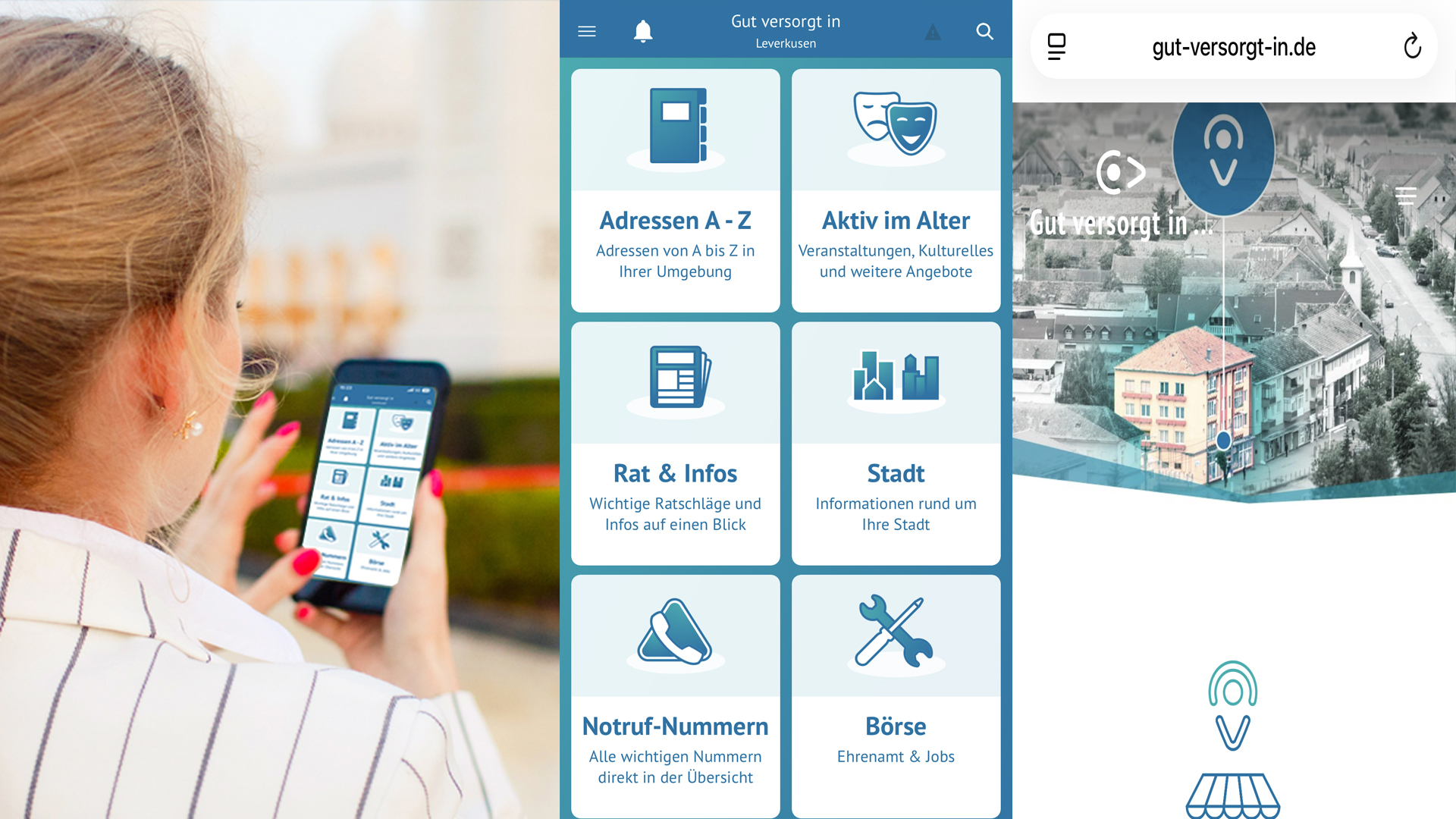 Gut versorgt in Leverkusen. Senioren App.