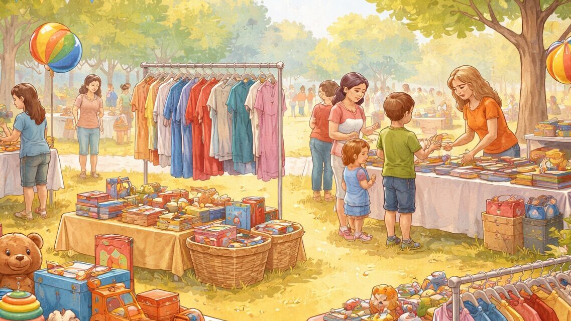 Kindertrödelmarkt an der GGS Opladen-Herzogstr.