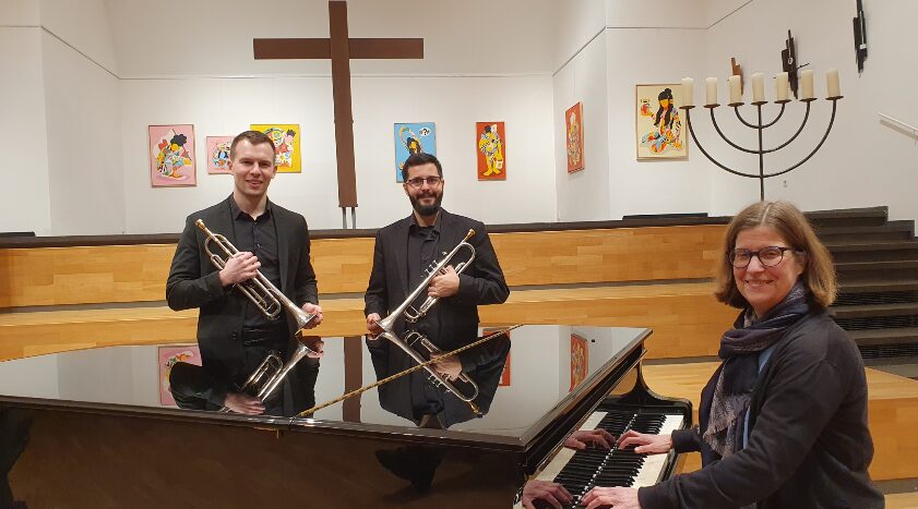 Festliche Trompetenklänge. Festival der Klänge und Töne.